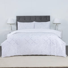 100% Cotton Sateen Printed Duvet Cover Set - 300 Thread Count Luxury Bedding - Ultra Soft & Breathable - 18496
