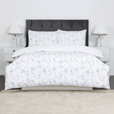 100% Cotton Sateen Printed Duvet Cover Set - 300 Thread Count Luxury Bedding - Ultra Soft & Breathable - 18528
