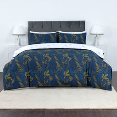 100% Cotton Sateen Printed Duvet Cover Set - 300 Thread Count Luxury Bedding - Ultra Soft & Breathable - 16870