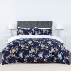 100% Cotton Sateen Printed Duvet Cover Set - 300 Thread Count Luxury Bedding - Ultra Soft & Breathable - 16856