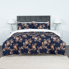 100% Cotton Sateen Printed Duvet Cover Set - 300 Thread Count Luxury Bedding - Ultra Soft & Breathable - MM81
