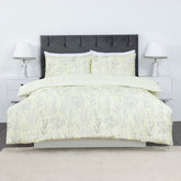 100% Cotton Sateen Printed Duvet Cover Set - 300 Thread Count Luxury Bedding - Ultra Soft & Breathable - 15437