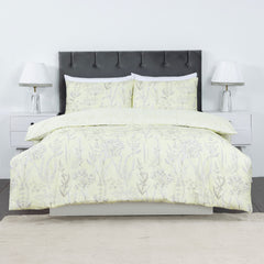 100% Cotton Sateen Printed Duvet Cover Set - 300 Thread Count Luxury Bedding - Ultra Soft & Breathable - 15437