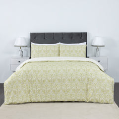 100% Cotton Sateen Printed Duvet Cover Set - 300 Thread Count Luxury Bedding - Ultra Soft & Breathable - 16830