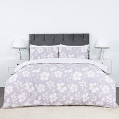 100% Cotton Sateen Printed Duvet Cover Set - 300 Thread Count Luxury Bedding - Ultra Soft & Breathable - Tulip Flower