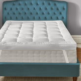 Extra Deep 2 Inch Microfibre Silk Like Down Mattress Topper – Ultimate Comfort & Support with Pressure Relief – Available in All Sizes