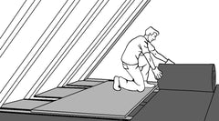 Loft Insulation Roll, Energy-Saving, Easy-Install Weather Stripping, Premium Itch-Free Polyester for Roof, Door, Window & Shed Insulation