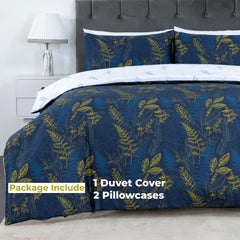 100% Cotton Sateen Printed Duvet Cover Set - 300 Thread Count Luxury Bedding - Ultra Soft & Breathable - 16870