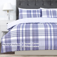 100% Cotton Sateen Printed Duvet Cover Set - 300 Thread Count Luxury Bedding - Ultra Soft & Breathable - 16871