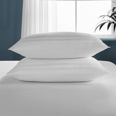 Anti Allergy Striped Pillows – Soft & Supportive for Neck & Shoulder Relief – Hypoallergenic – All Firmness Levels Available