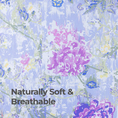 100% Cotton Sateen Printed Duvet Cover Set - 300 Thread Count Luxury Bedding - Ultra Soft & Breathable - 18518