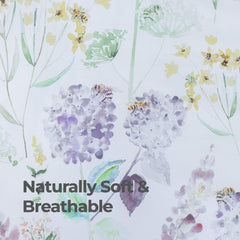 100% Cotton Sateen Printed Duvet Cover Set - 300 Thread Count Luxury Bedding - Ultra Soft & Breathable - 11487