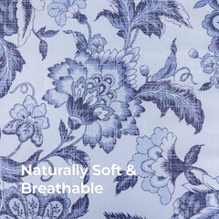 100% Cotton Sateen Printed Duvet Cover Set - 300 Thread Count Luxury Bedding - Ultra Soft & Breathable - 18491