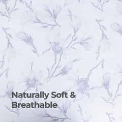 100% Cotton Sateen Printed Duvet Cover Set - 300 Thread Count Luxury Bedding - Ultra Soft & Breathable - 18528