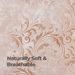 100% Cotton Sateen Printed Duvet Cover Set - 300 Thread Count Luxury Bedding - Ultra Soft & Breathable - 18505