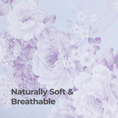 100% Cotton Sateen Printed Duvet Cover Set - 300 Thread Count Luxury Bedding - Ultra Soft & Breathable - Bella Floral