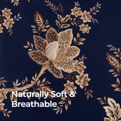 100% Cotton Sateen Printed Duvet Cover Set - 300 Thread Count Luxury Bedding - Ultra Soft & Breathable - MM81