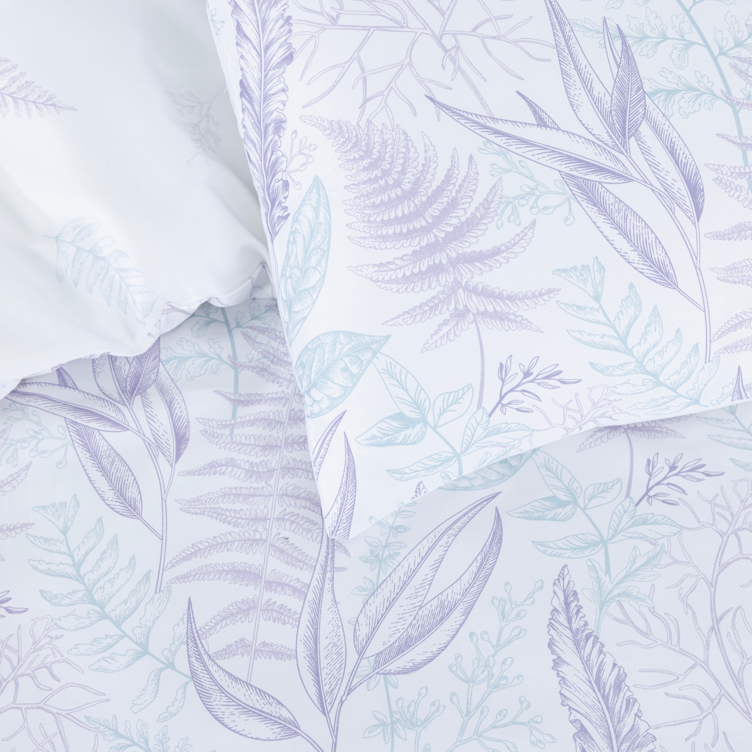 100% Cotton Sateen Printed Duvet Cover Set - 300 Thread Count Luxury Bedding - Ultra Soft & Breathable - 16870