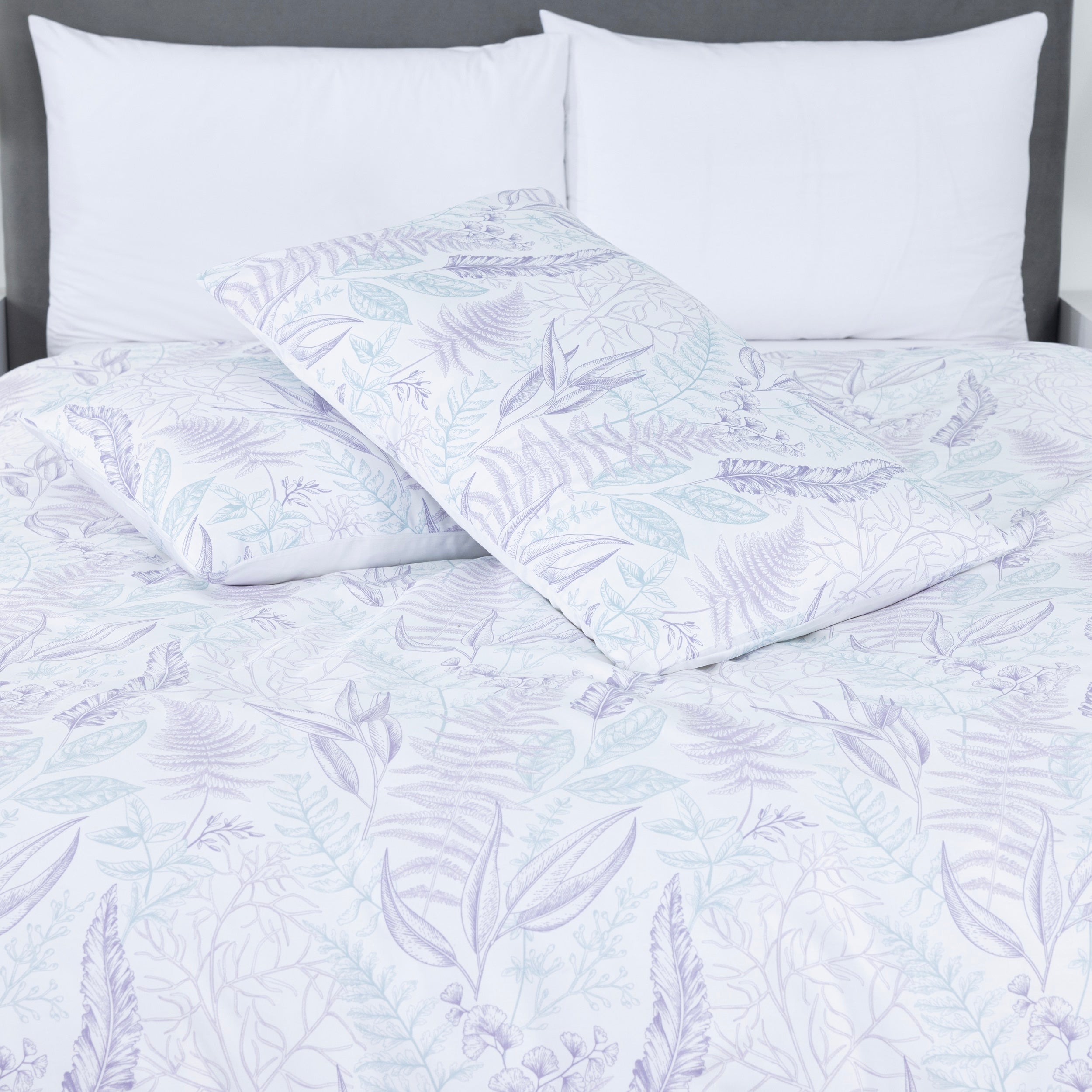 100% Cotton Sateen Printed Duvet Cover Set - 300 Thread Count Luxury Bedding - Ultra Soft & Breathable - 16870