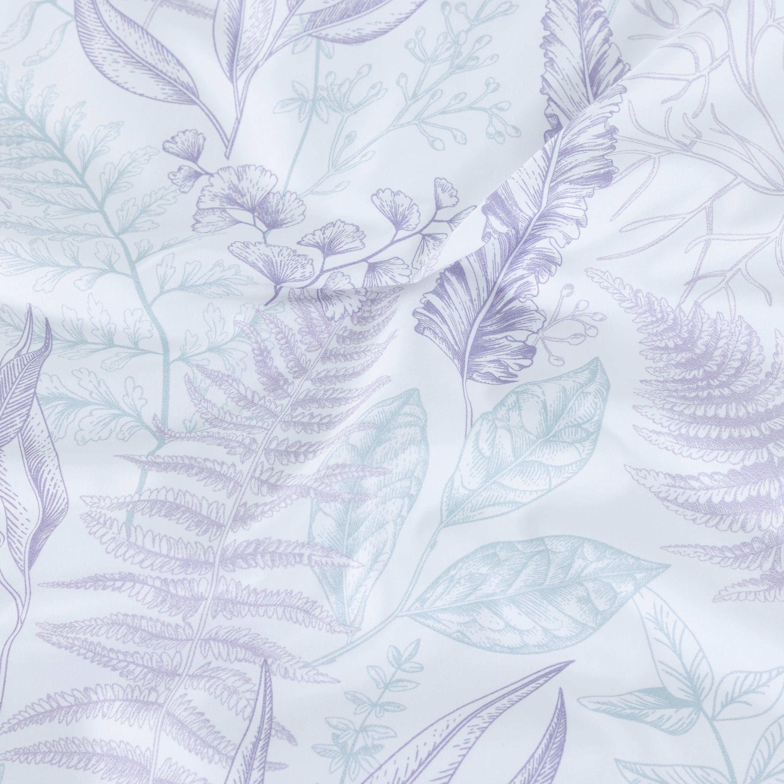 100% Cotton Sateen Printed Duvet Cover Set - 300 Thread Count Luxury Bedding - Ultra Soft & Breathable - 16870