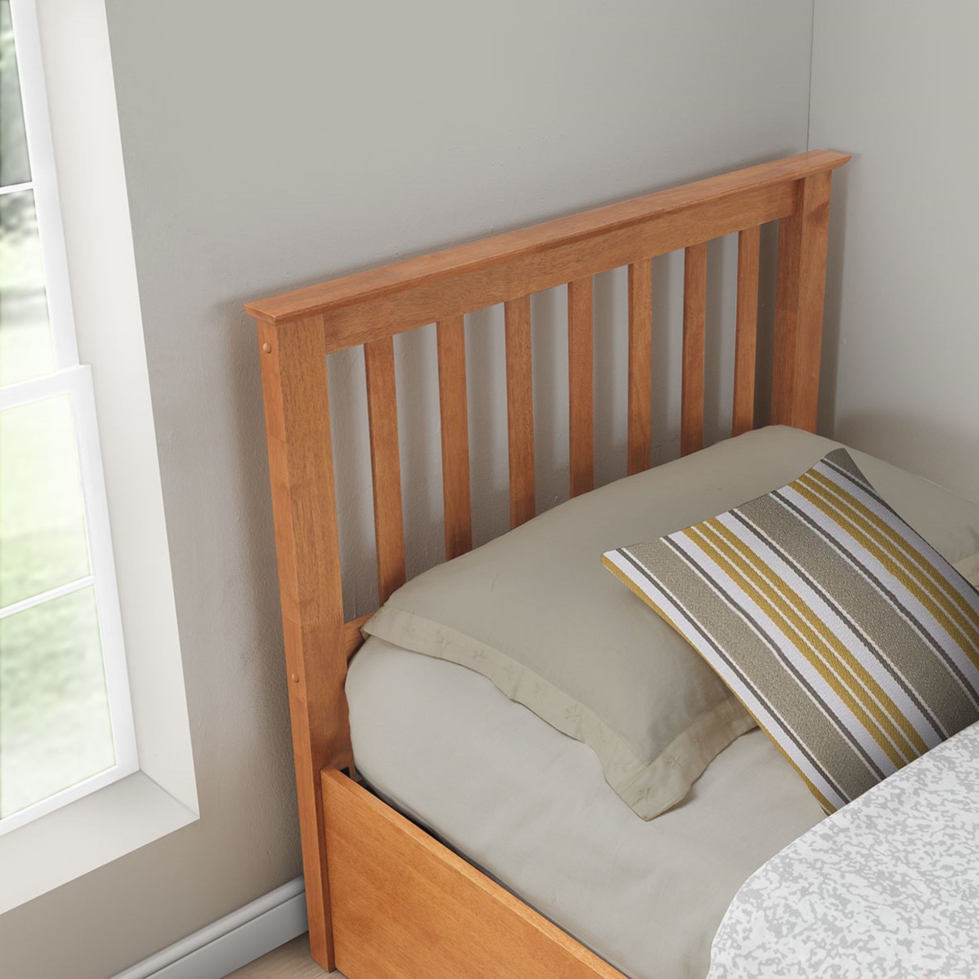 Francis Wooden Ottoman Storage Bed Frame - 3ft Single