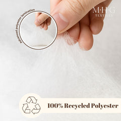 MHG Textiles Premium Wadding Roll –  135gsm/4oz, 27" Wide x 1 Meter , Polyester Padding for Quilting, Crafts, Upholstery & Sewing – Soft, Durable & Eco-Friendly