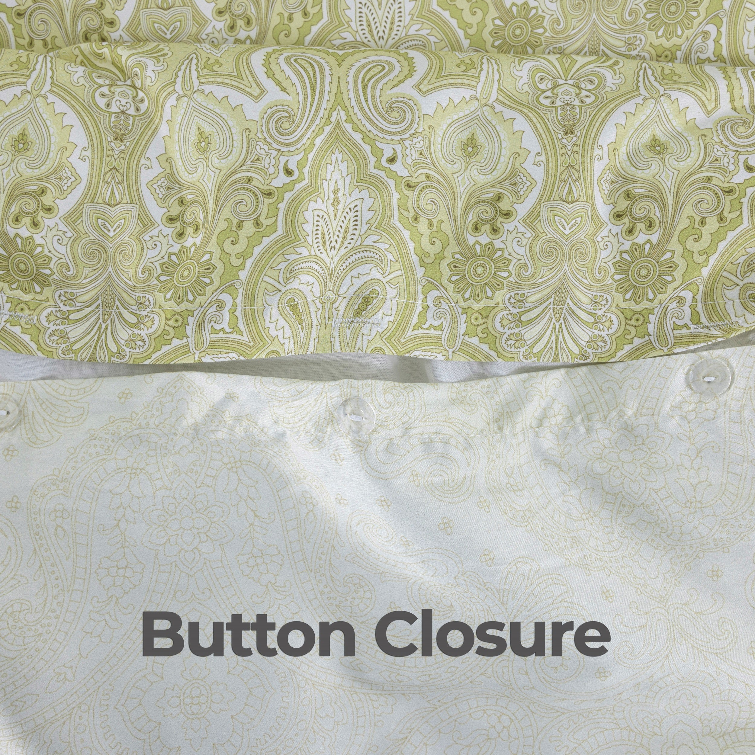 100% Cotton Sateen Printed Duvet Cover Set - 300 Thread Count Luxury Bedding - Ultra Soft & Breathable - 16830
