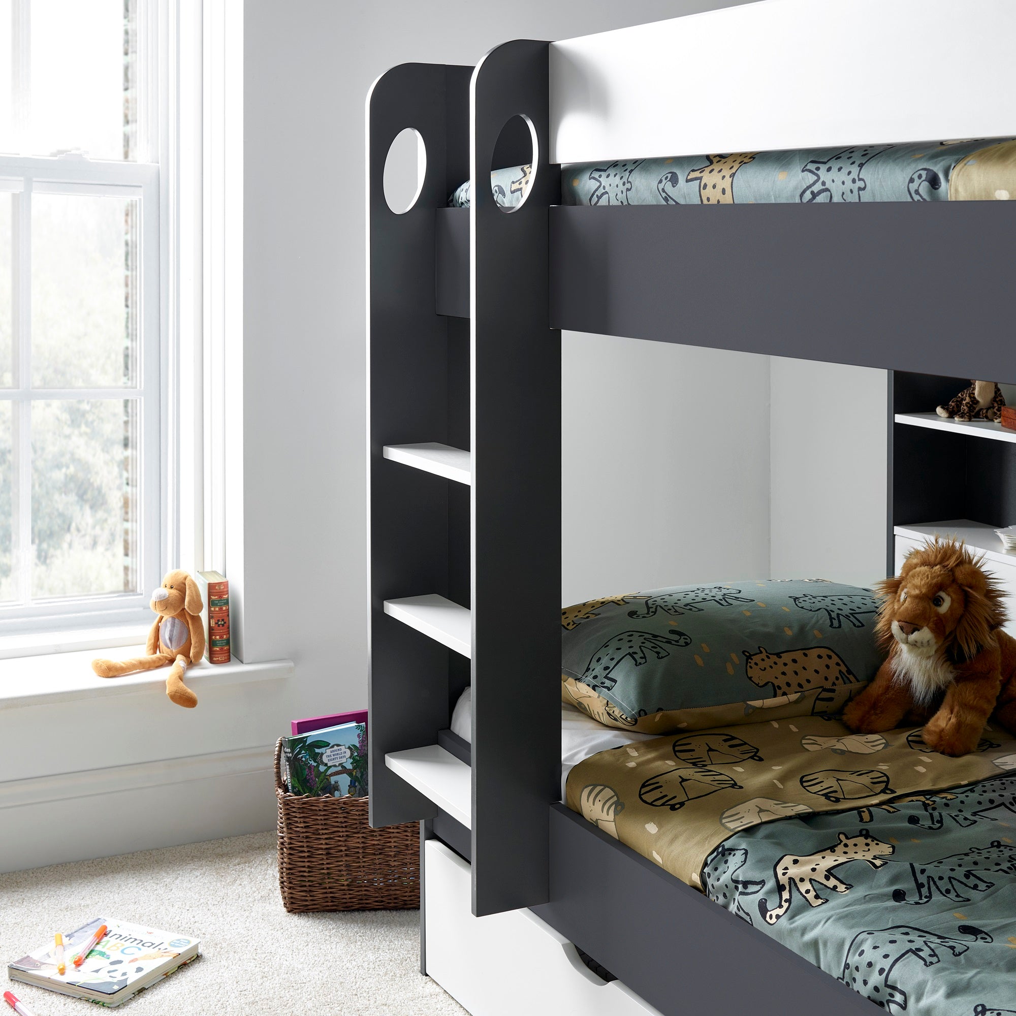Oliver Wooden Bunk Bed and Underbed Drawer - 3FT Single
