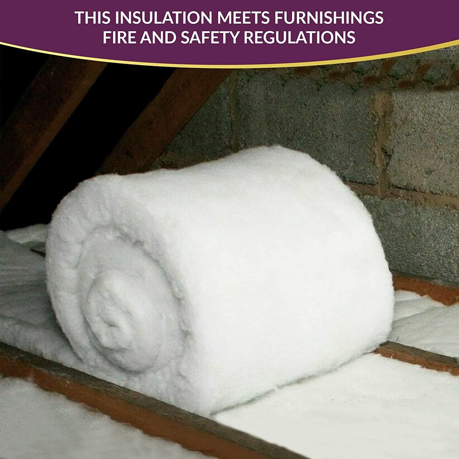 MHG Living Loft Insulation Roll – L8m x W370mm x T110mm | Premium Itch-Free Polyester for Roof, Door, Window & Shed Insulation | Energy-Saving, Easy-Install Weather Stripping