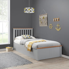 Francis Wooden Ottoman Storage Bed Frame - 3ft Single