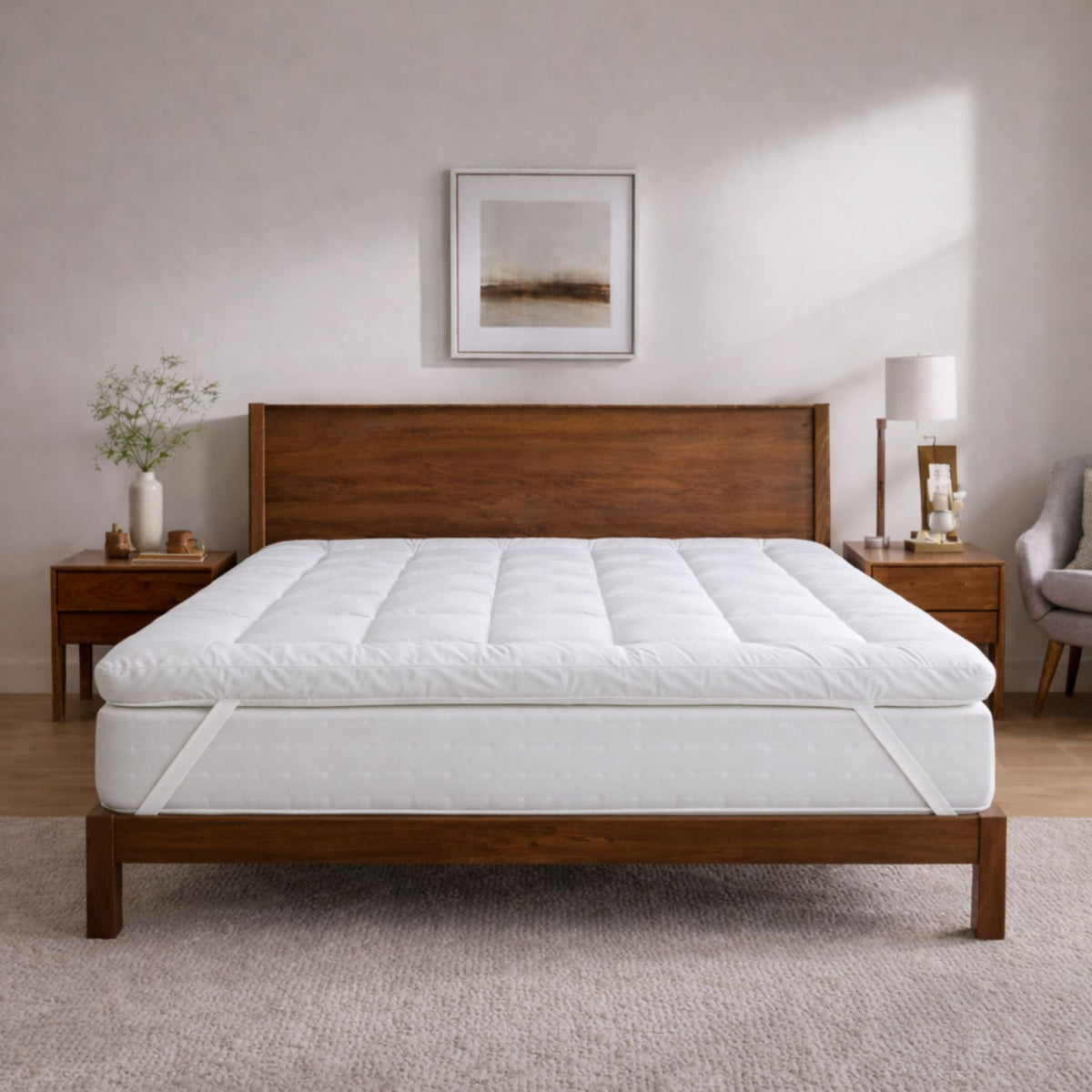 Ultra Soft Microfibre Mattress Topper – Deep Comfort & Support Layer